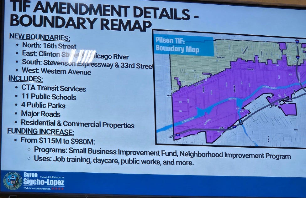 Pilsen TIF expansion map