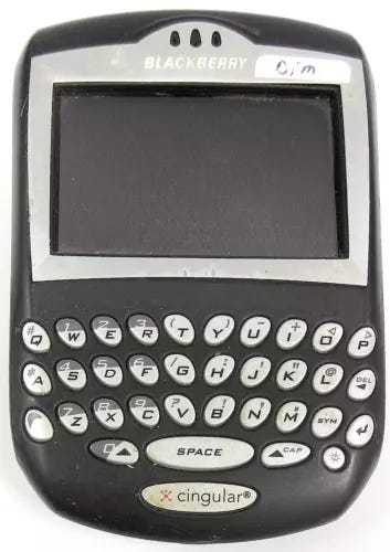 BlackBerry RIM 7290 - Black and Silver ( AT&T / Cingular ) Rare Smartphone -READ - Picture 1 of 2
