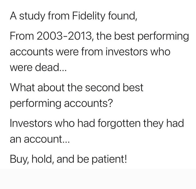 The stock market is a device to transfer wealth from the impatient to the  patient.” HODL 🤚🏻💎💎🤚🏻 : r/GME