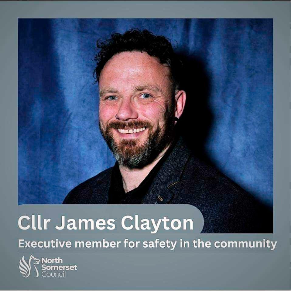 Cllr James Clayton 
Executive member for safety in the community 
*set 