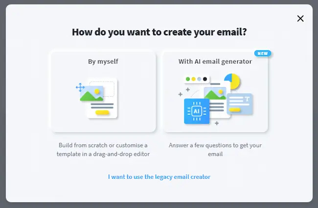 Ejemplo de creación de newsletters en GetResponse