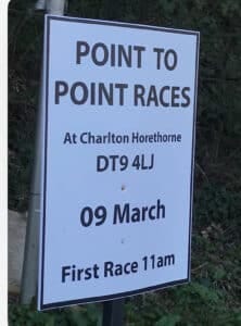 A sign at the BSV's Point to Point - via Action Against Foxhunting