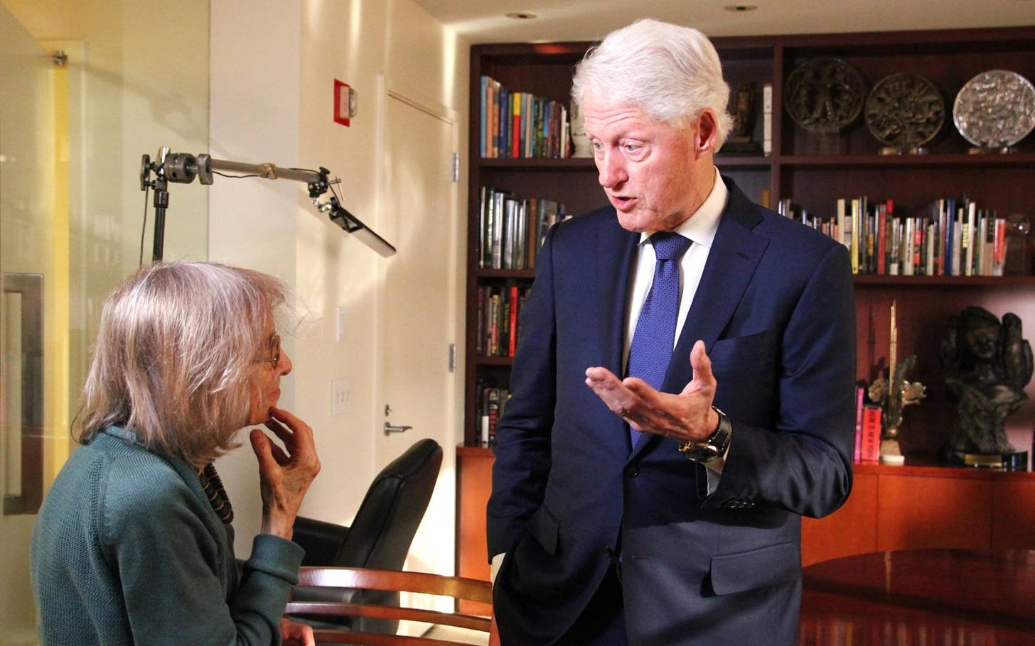 Norma Percy with Bill Clinton.