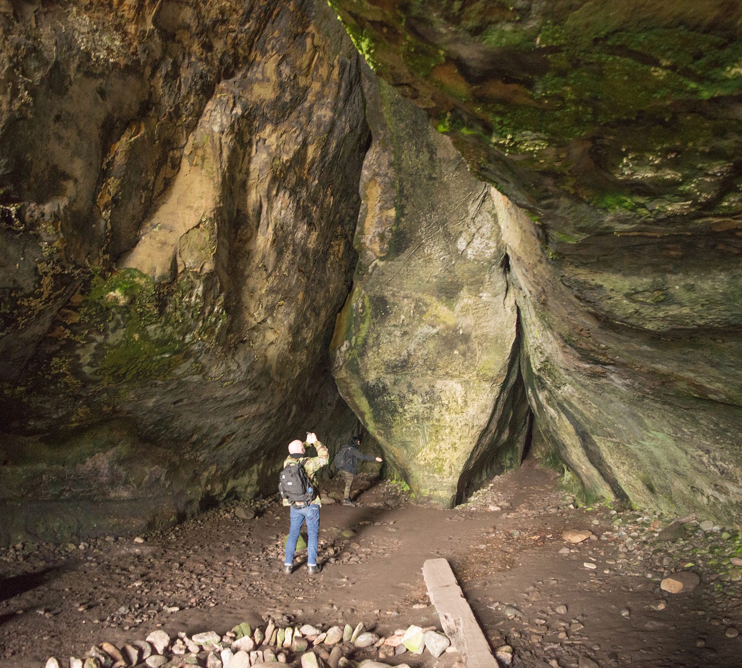 Bruce’s Cave, Arran. Still has spiders.