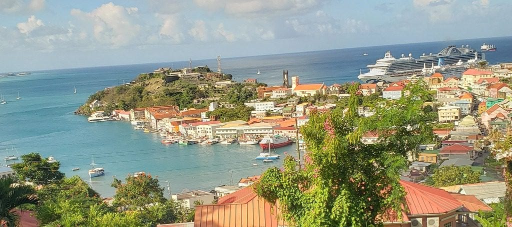 St Georges port in Grenada