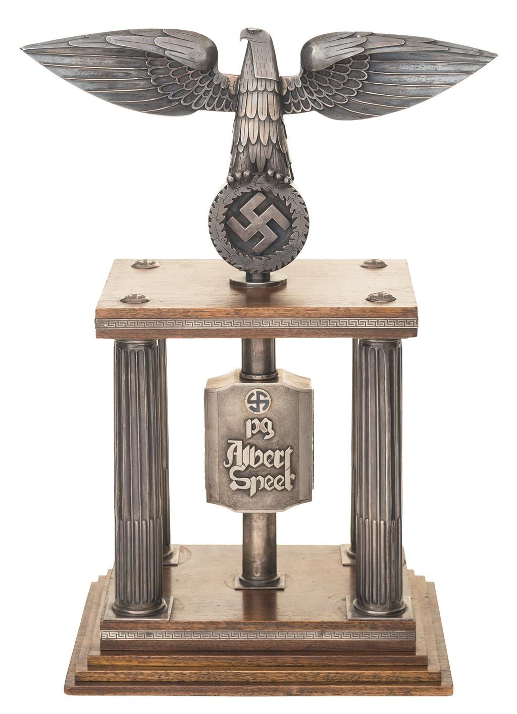 Historic Silver Nazi Trophy, Inscribed to Nazi War Production Ch | Rock  Island Auction