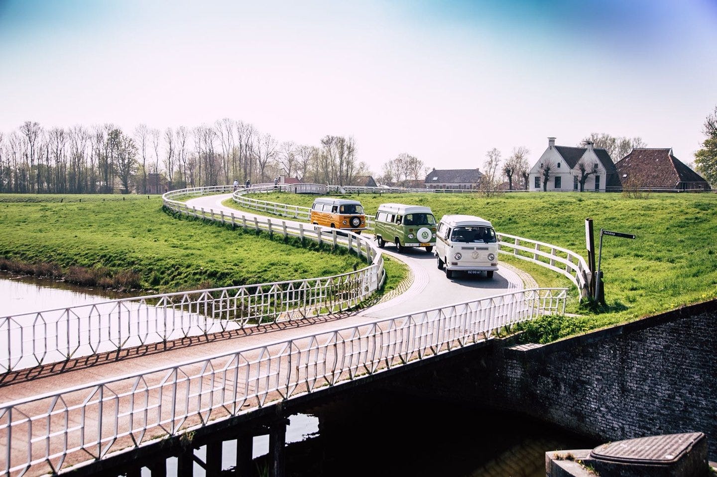 Cars on a bridge in Groningen