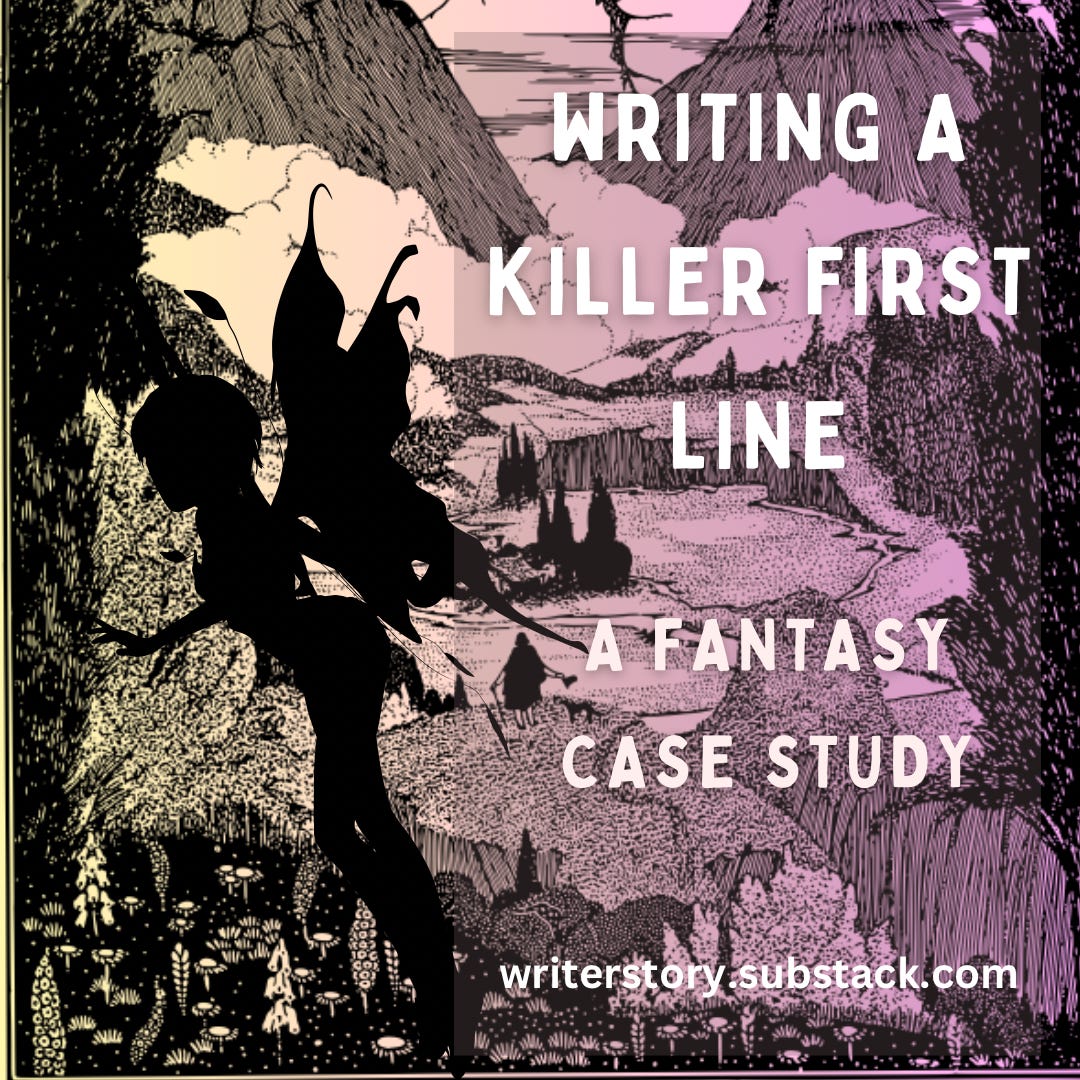 writing a killer first line, a fantasy case study