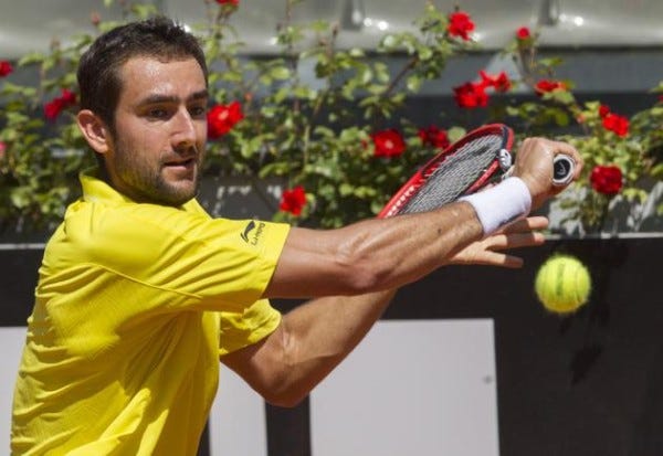 marin cilic loses to guillermo garcia lopez 2015 rome master open