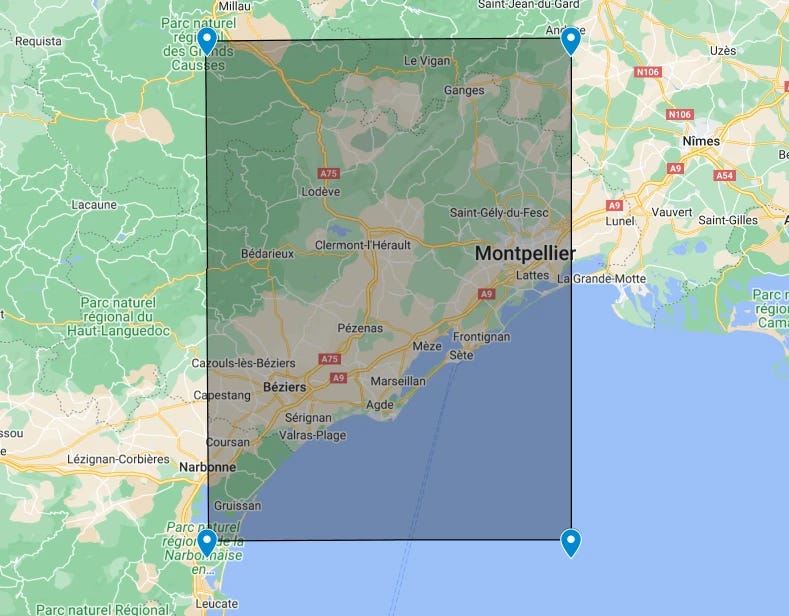 Secteur 1°x1°