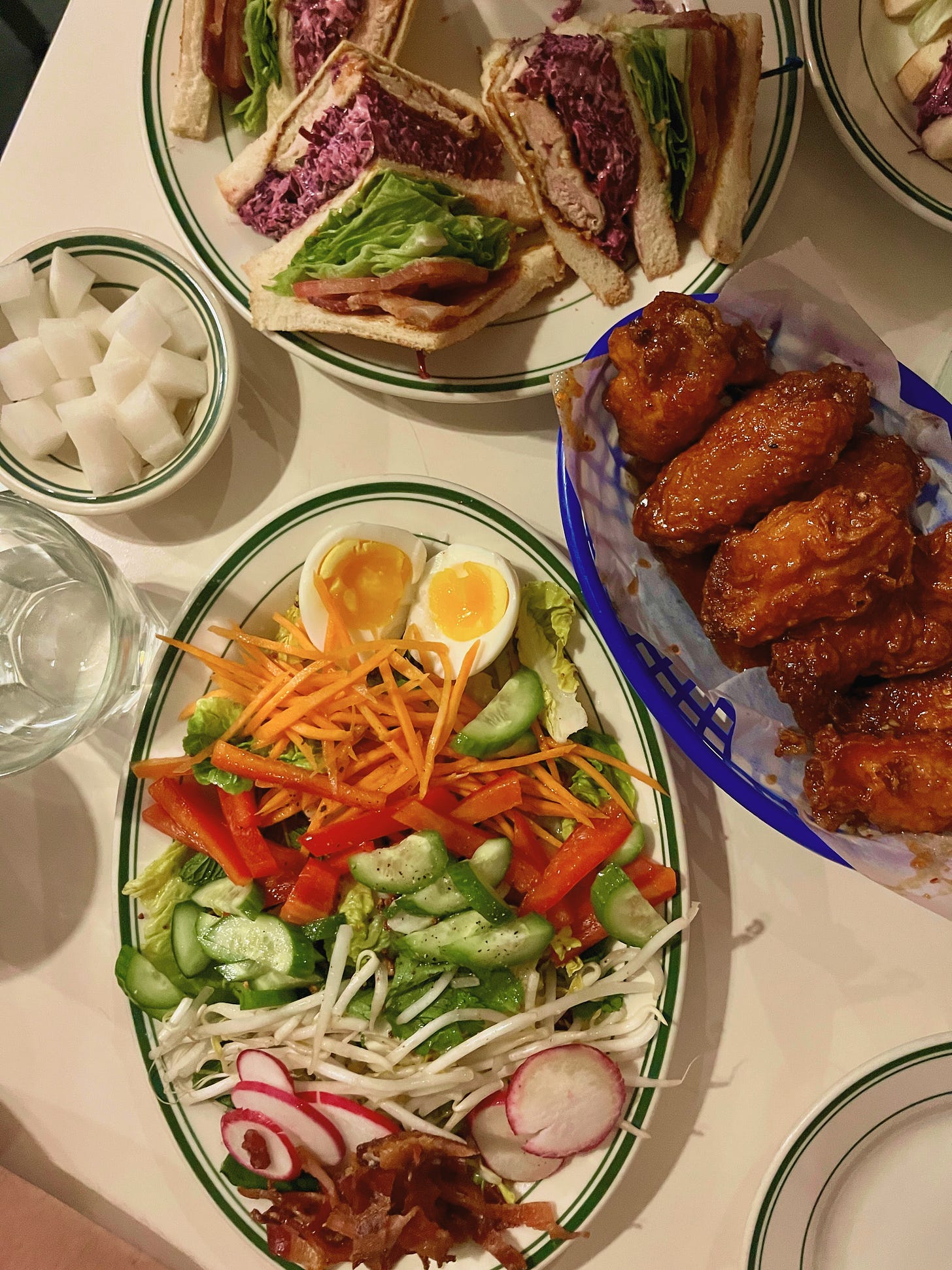 Chicken Katsu Sando, Thai Cobb Salad, Korean Wings at Golden Diner