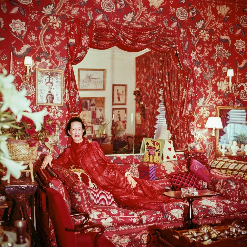 Garden in Hell: Inside Diana Vreeland's Glossy Red Apartment in New York  City | Vintage News Daily