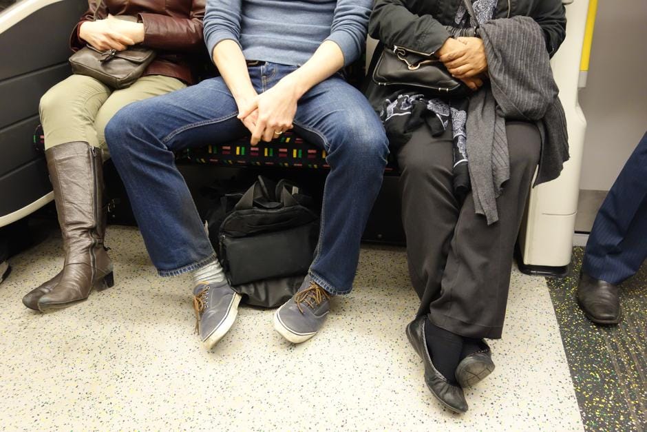 This Data Scientist Claims Manspreading Is Biologically Necessary -  Bloomberg