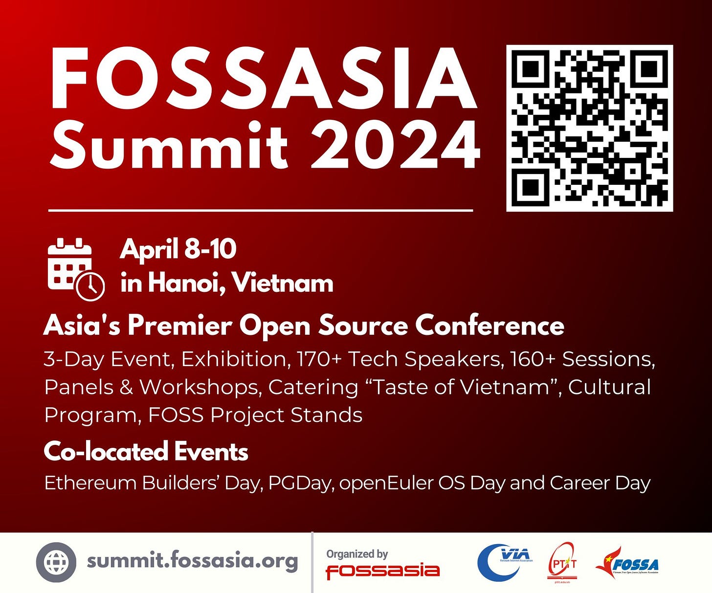 FOSSASIA Summit 2024 in Hanoi, Vietnam