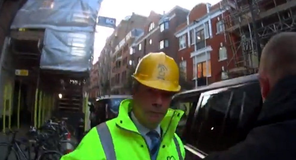 Nigel Farage Disguised Himself As A Builder In An Attempt To Avoid A Camera  Crew