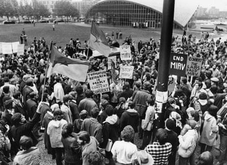 A protest against the Vietnam war at the Massachusetts Institute of Technology in November 1969.