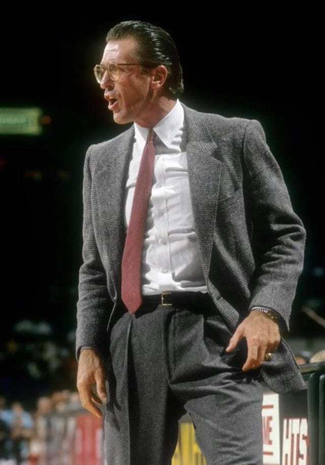 r/popculturechat - Pat Riley “The Godfather of the NBA” is known for wearing Giorgio Armani Suits + Armani gave him the suits for free and made him an unofficial spokesperson. 🏀