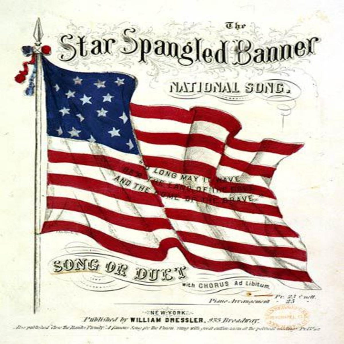 Star Spangled Banner Poster Art - Downloadable Image