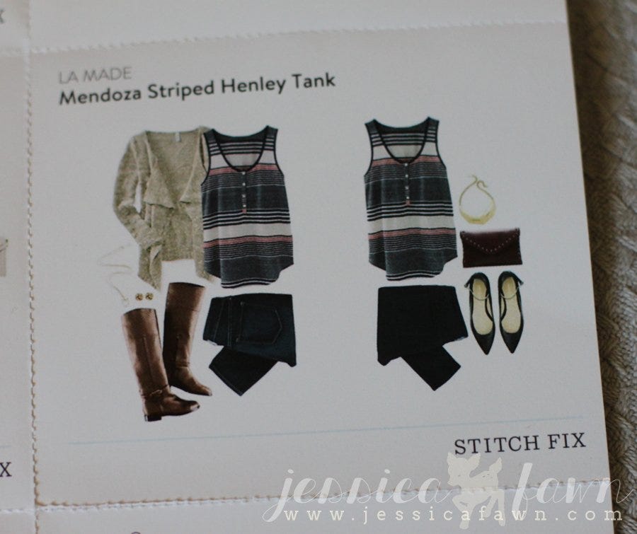 LA Made Mendoza Striped Henley Tank card | JessicaFawn.com