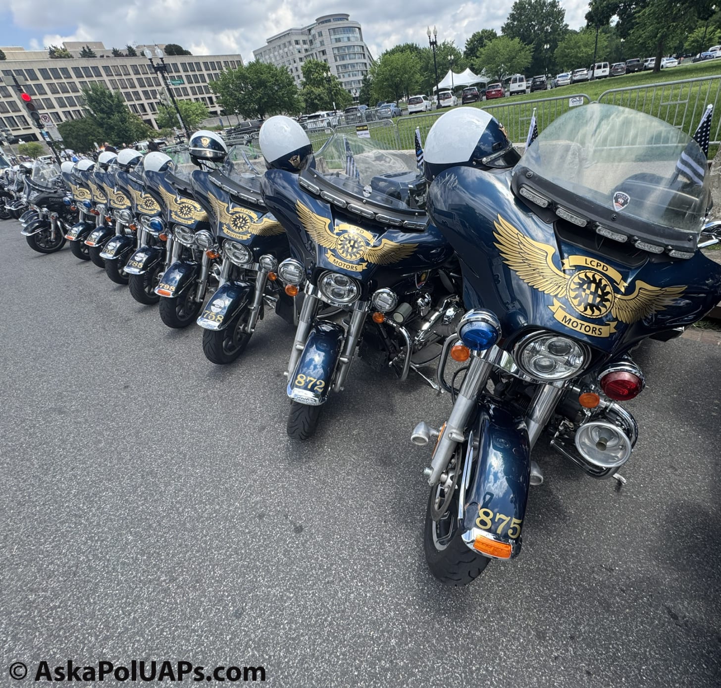Las Cruces New Mexico police Department motorcycles parked outside US Capitol. Photo: Matt Laslo © AskaPolUAPs.com Las Cruces New Mexico police Department motorcycles parked outside US Capitol. Photo: Matt Laslo © AskaPolUAPs.com
