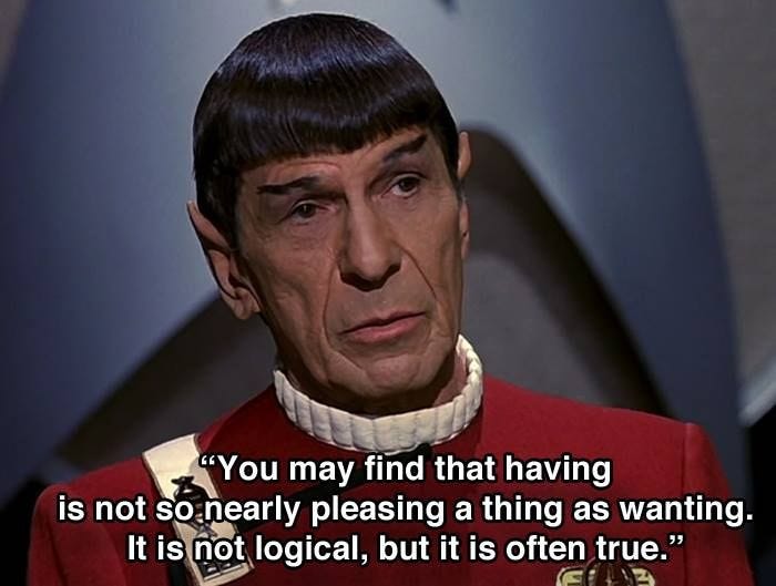 he said this to "TePring" in Amok time. Actually, he said to the guy that wanted her. | Star trek quotes, Star trek characters, Star trek original series
