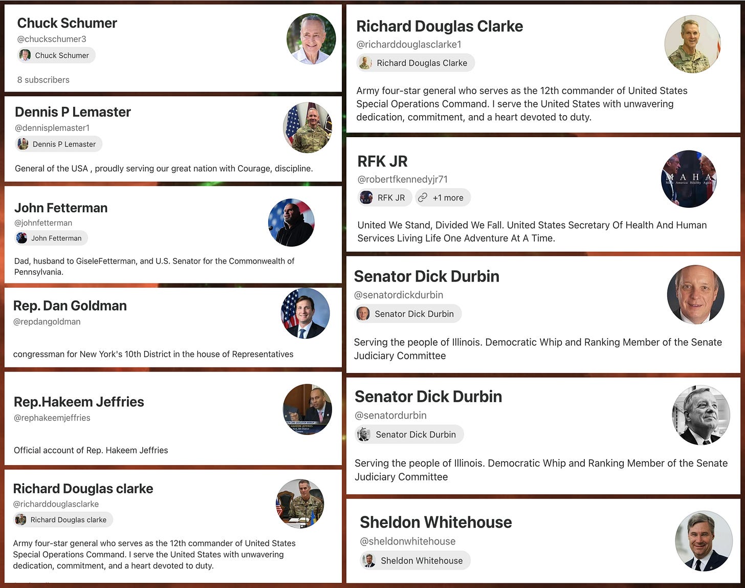 11 fake Substack accounts impersonating public figures
