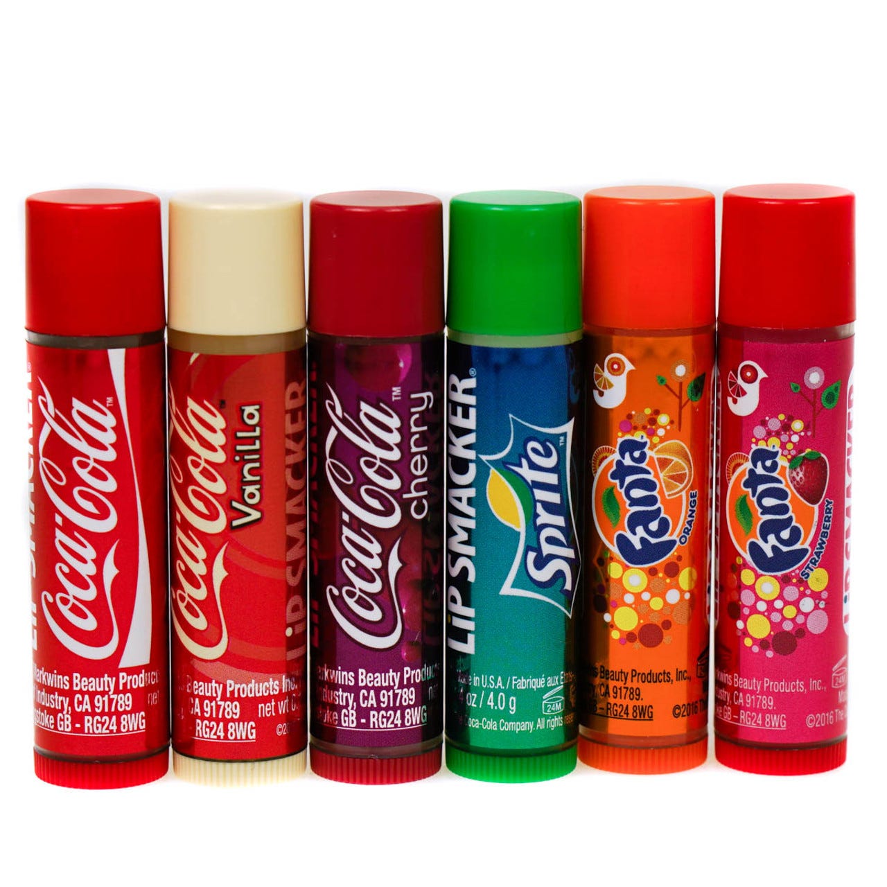 lip Balm Coca Cola Flavoured Lip Smackers Tin Set x 6 | Hogies
