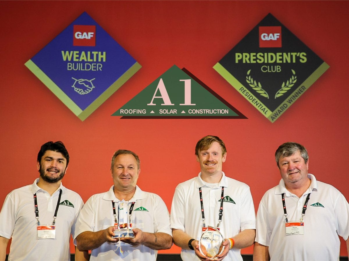 A1 Roofing & Construction receives multiple awards, national recognition