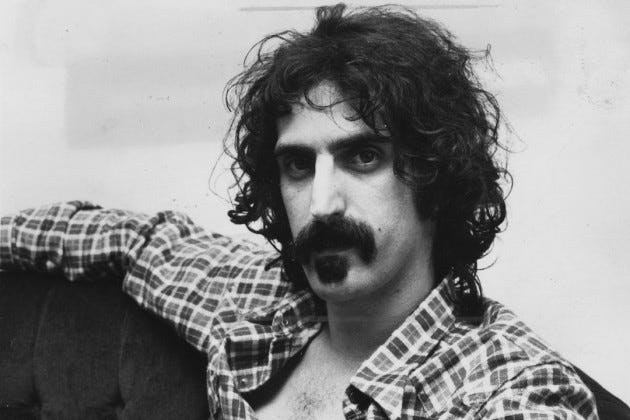 Frank Zappa, 1970s. Image copyright unknown.