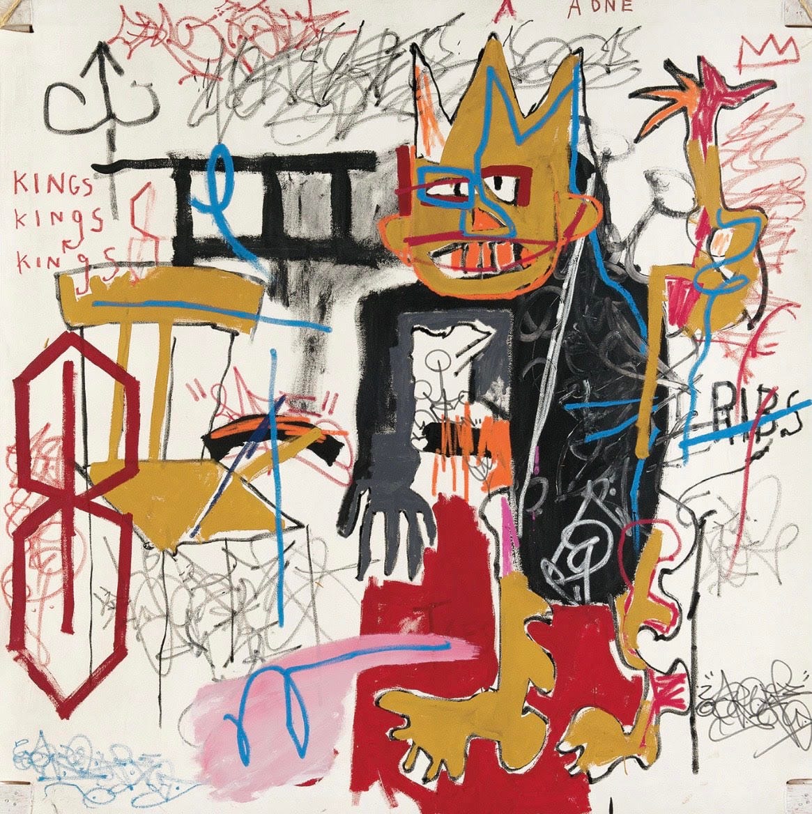 Jean-Michel Basquiat, Portrait of A-One A.K.A. King, 1982. 