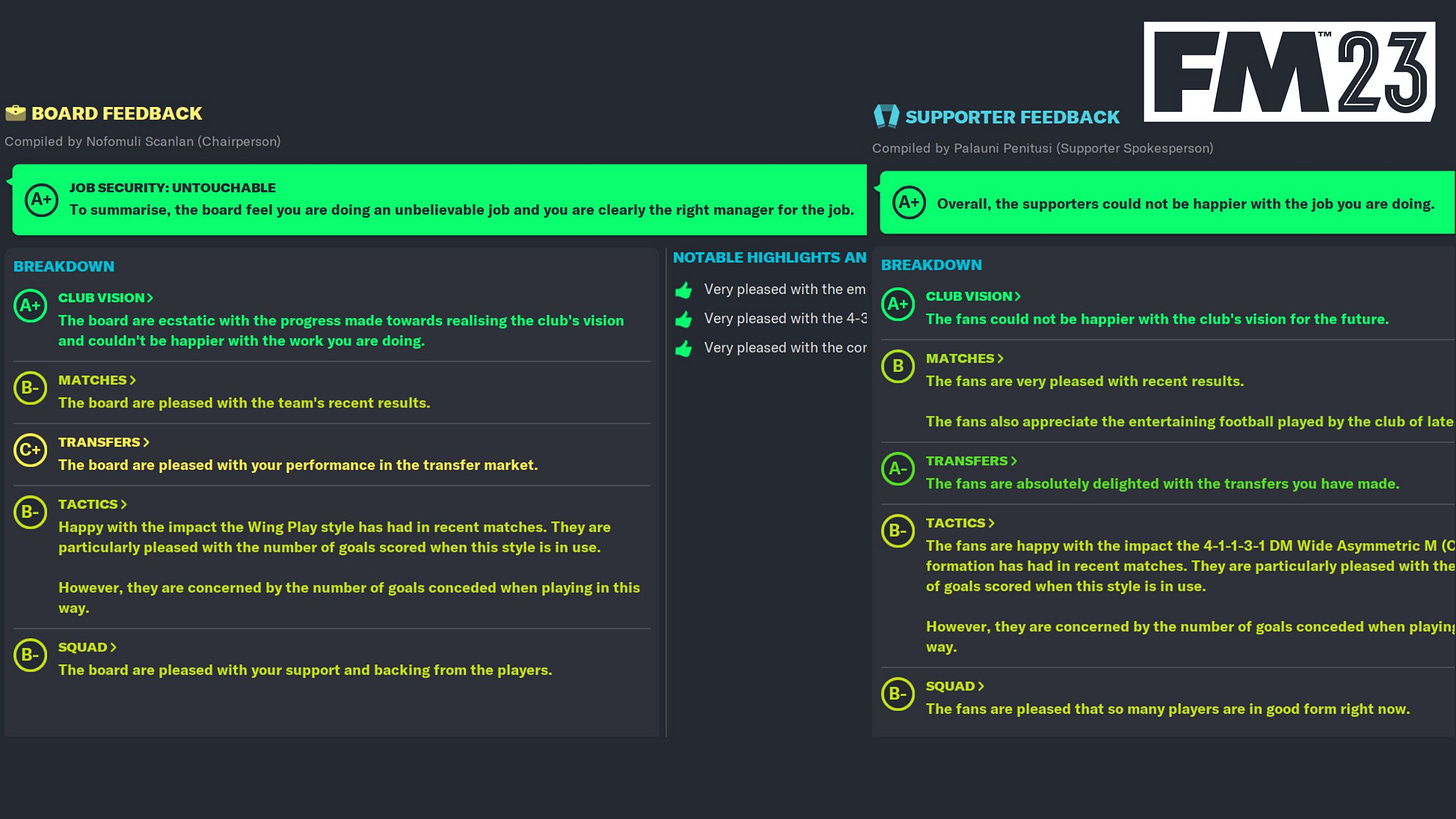 Football Manager Projects Hexagon Challenge