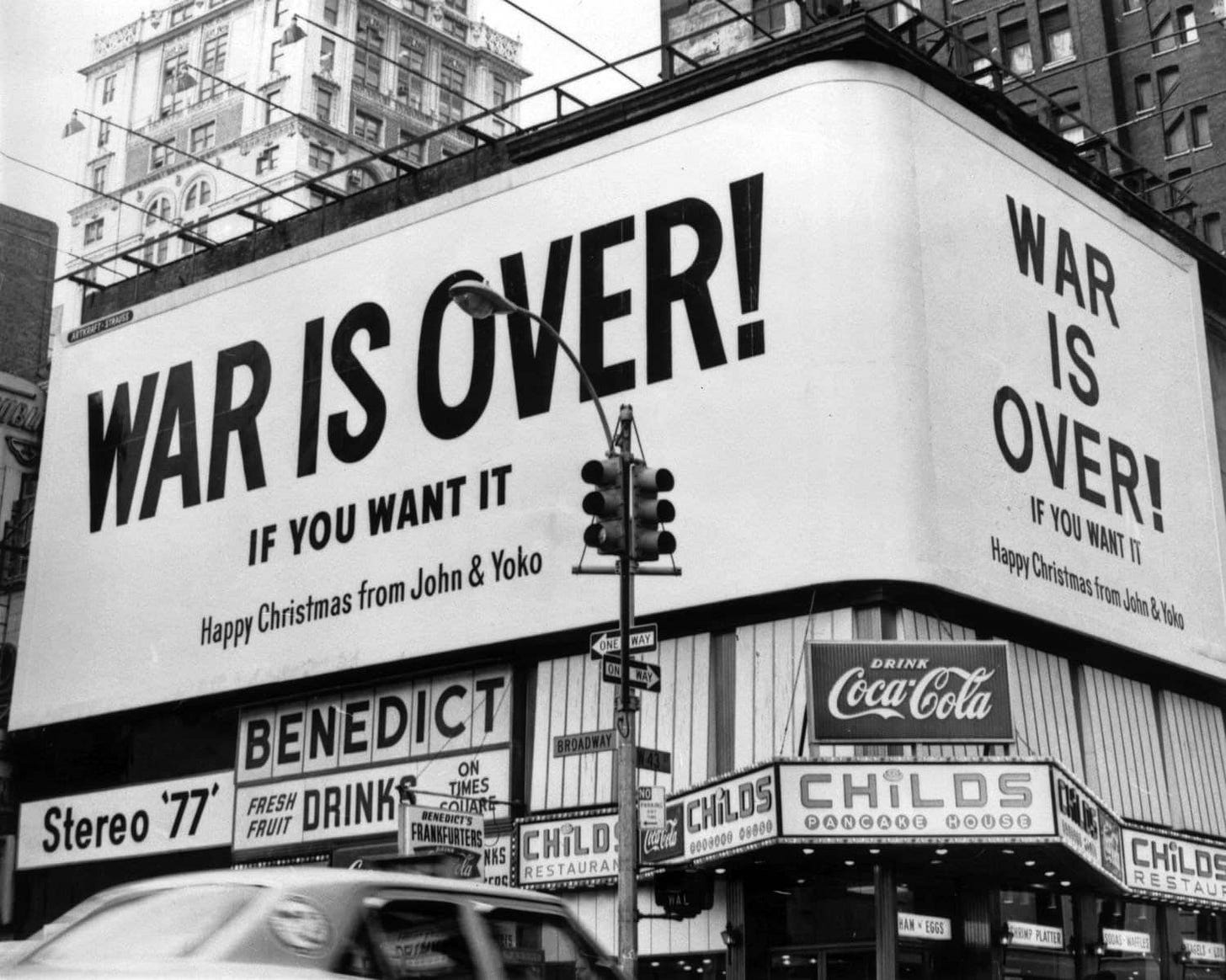 15 December 1969: John Lennon and Yoko Ono's 'War Is Over' poster campaign  is launched | The Beatles Bible