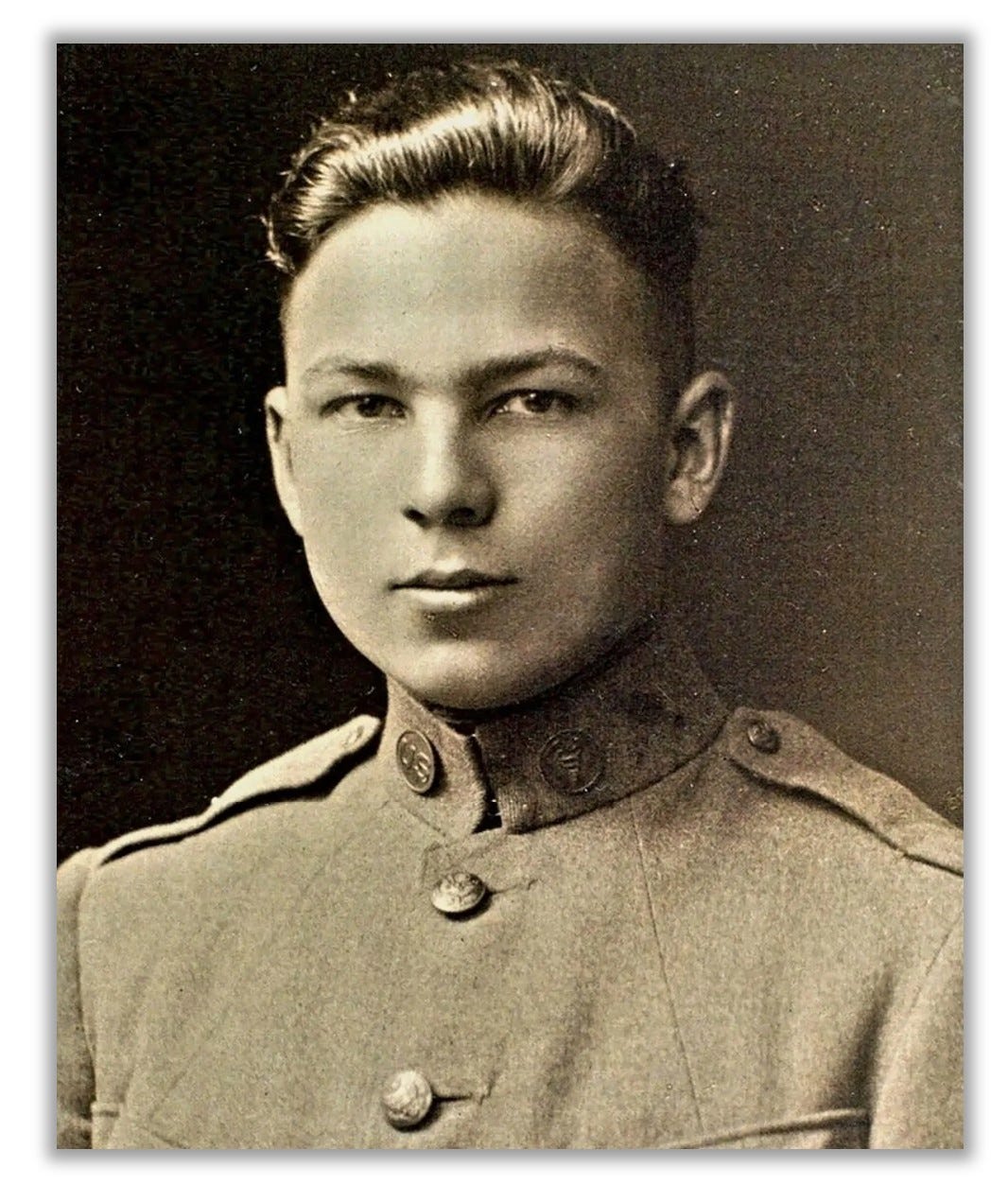 Headshot of Buckles, in uniform.