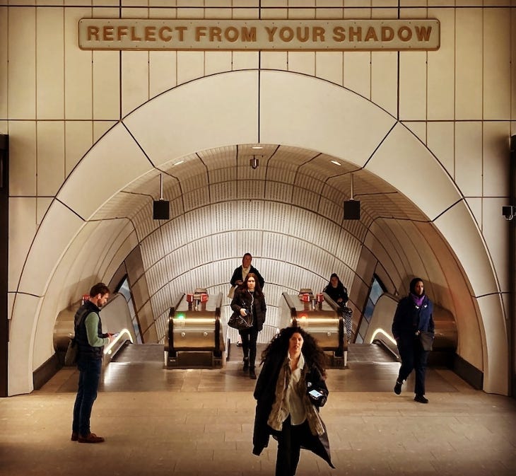 Interior of an Elizabeth line station