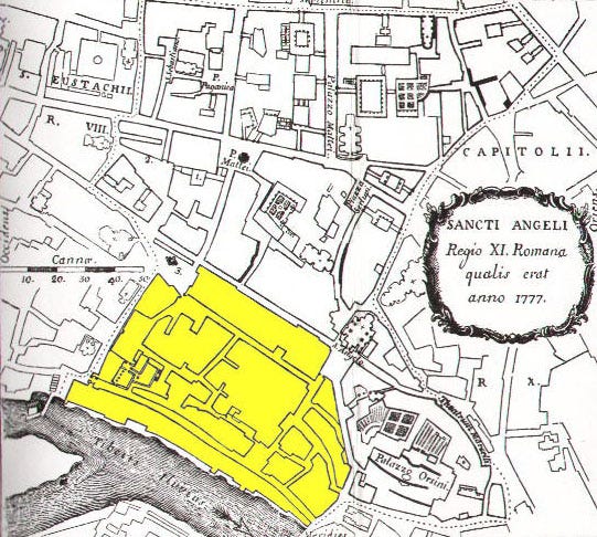 A map of the city of rome

Description automatically generated