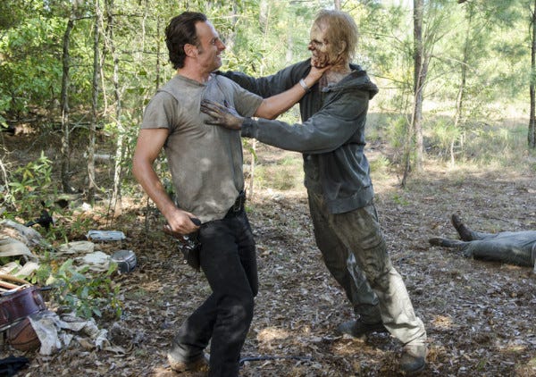 walking dead rick andrew lincoln bulge shaved for zombie kill 2015