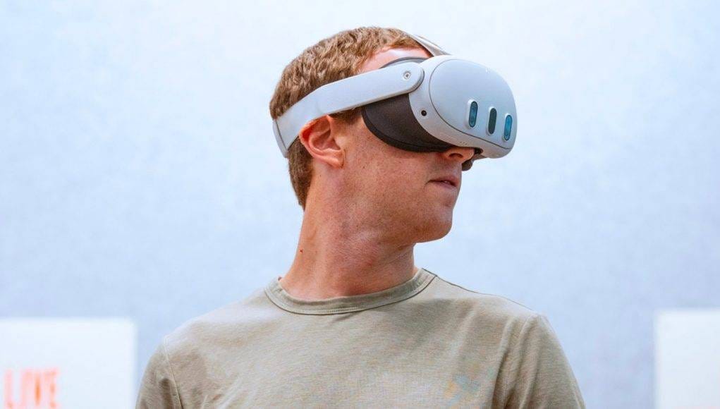 Mark Zuckerberg wearing Meta Quest 3