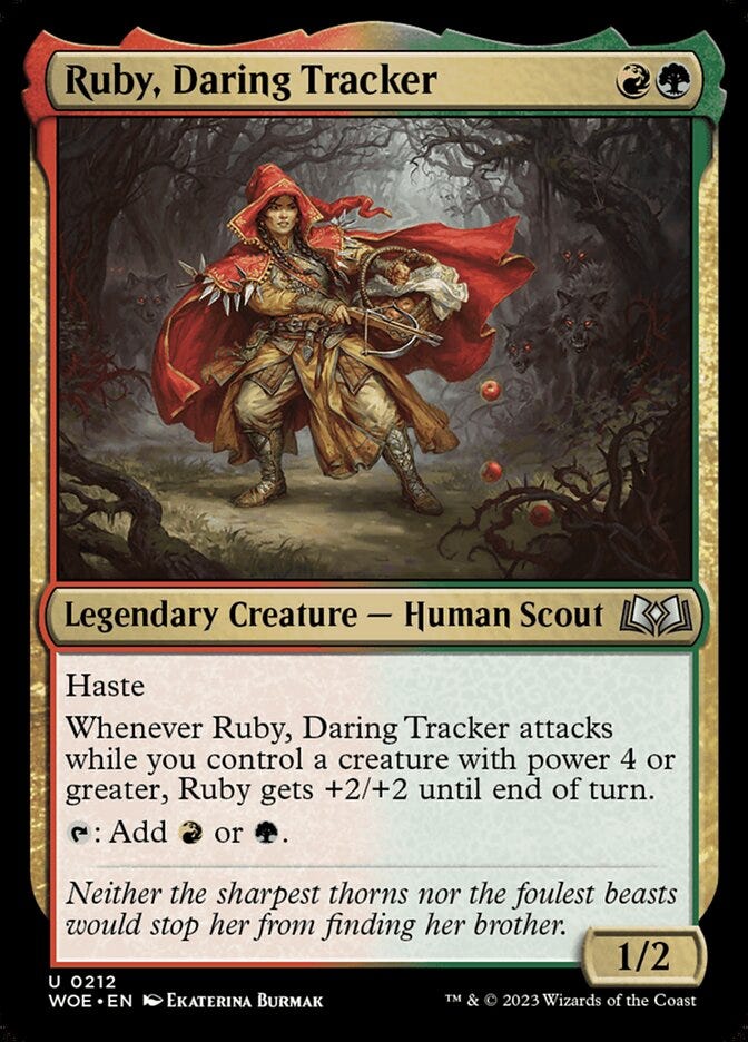 Ruby, Daring Tracker (Wilds of Eldraine #212)