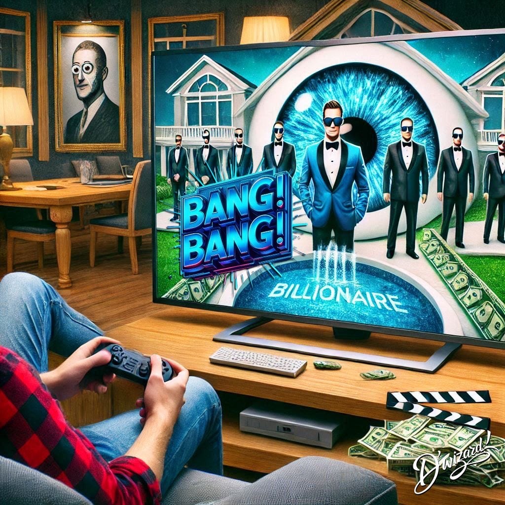 BANG! BANG! BILLIONAIRE! THE VIDEO GAME WAS JUST ONE OF MANY SUCCESSFUL SPINOFFS TO ARISE FROM ***GROUNDED HOG DAY***