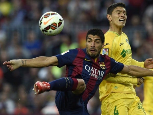 barcelona beats getafe la liga 2015