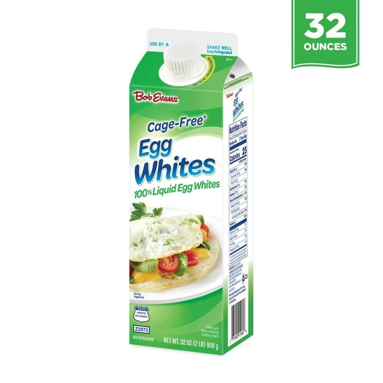 Bob Evans Cage Free Liquid Egg Whites, 32 oz Carton