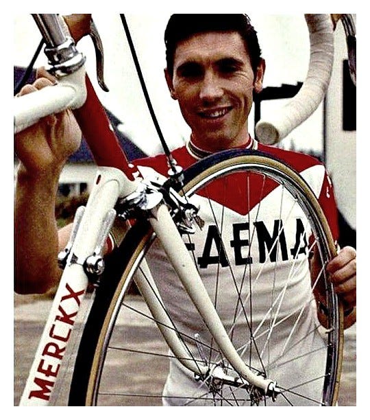 1969 Eddy Merckx and his Faema bike | At the start of the 19… | Flickr