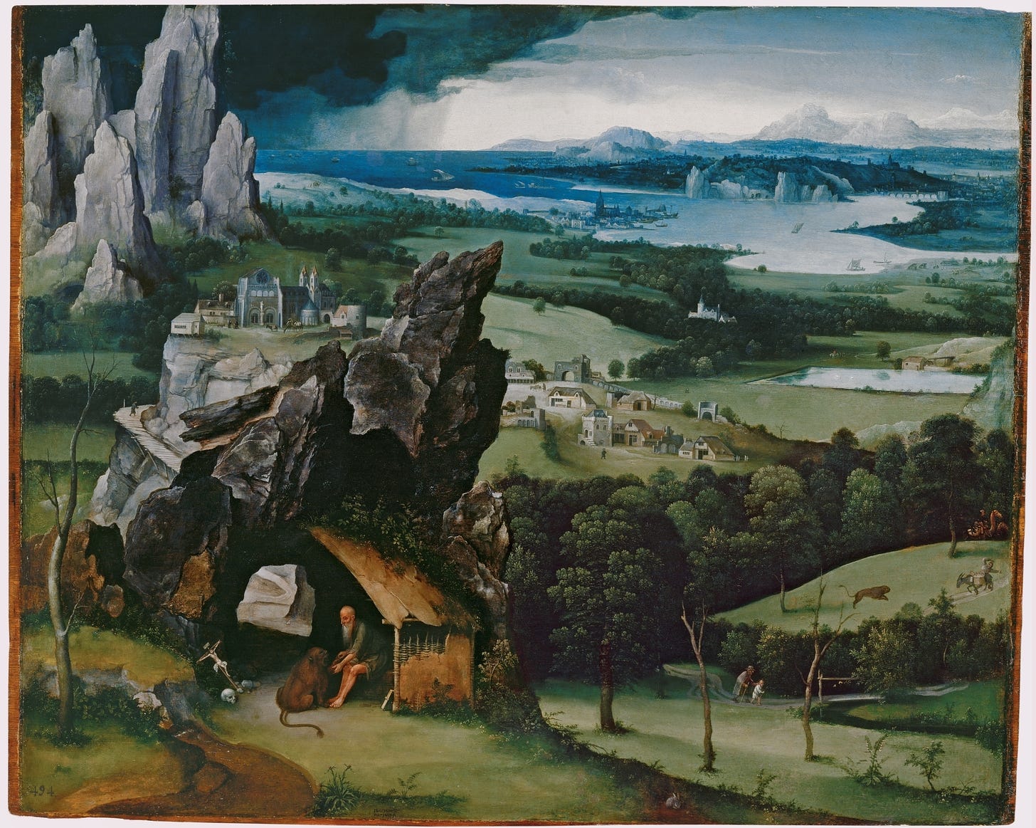 Landscape with Saint Jerome - The Collection - Museo Nacional del Prado