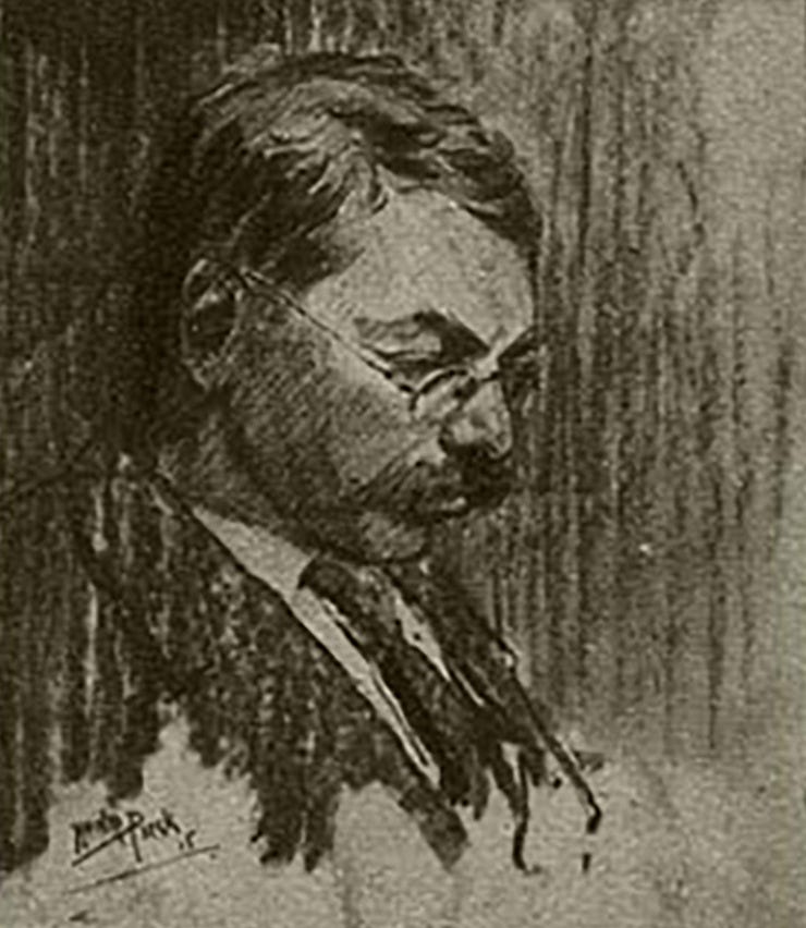 Herman Heuff, in 1915 getekend door zijn vriend Anton Pieck
