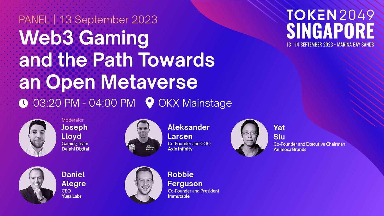 Animoca Brands on X: "Are you ready for an electrifying experience at @ token2049? Come meet Yat Siu (@ysiu), our executive chairman and  co-founder, and let's explore the future of the metaverse, blockchain,