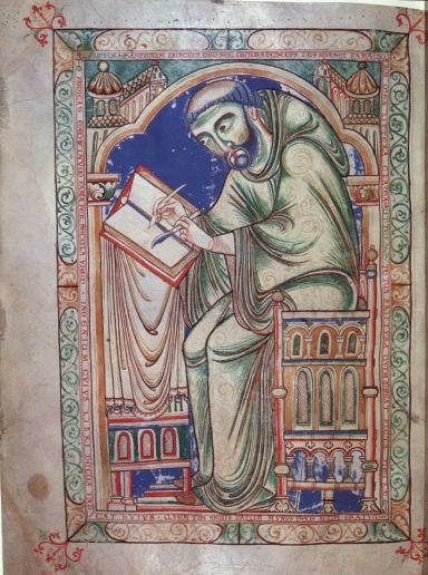 Image of Eadwine, the Scribe Cambridge, Trinity College, R. 17. 1 Christ Church Canterbury, c. 1160
