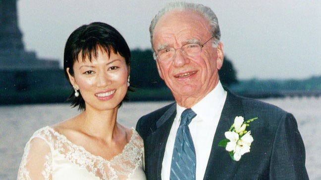 Rupert Murdoch-Wendi Deng Divorce: A Look Back at Their Wedding (Photos)