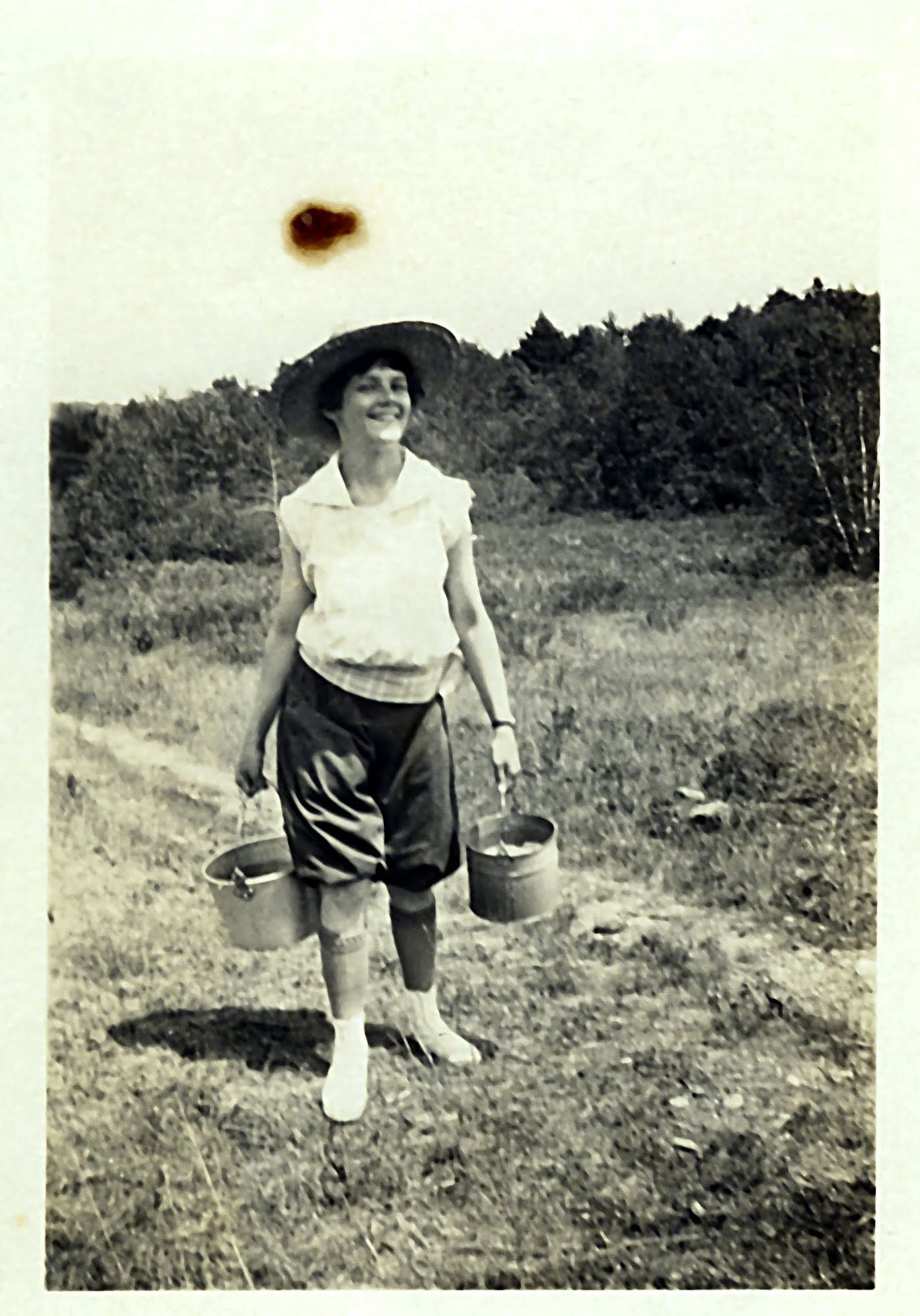 Helen with two pails