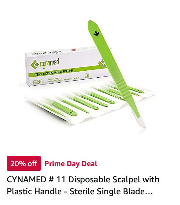 Ad for disposable scalpels