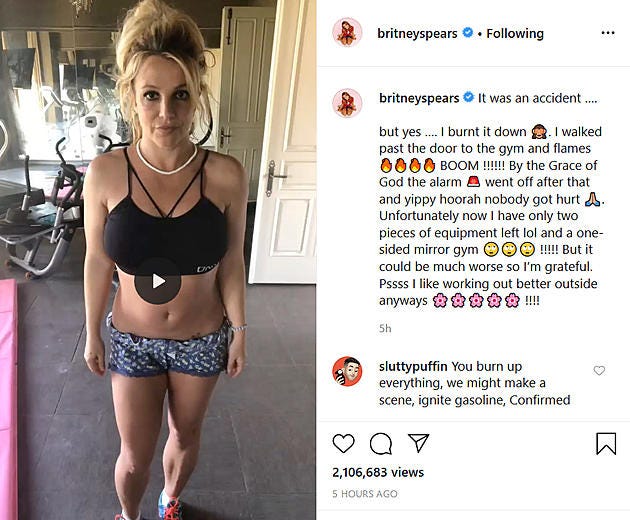 Britney Spears Burns Down Home Gym With Candles